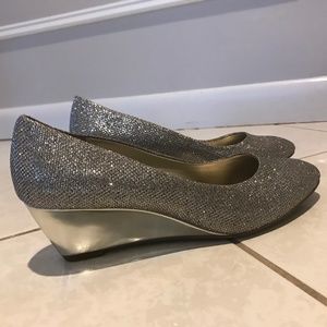 Brand new, in box, Sparkly Wedges!!! Gorgeous!
